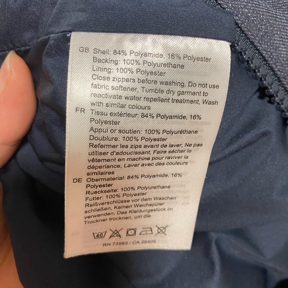 Helly Jansen Women’s Navy Denim Winter Jacket Waterproof Size S - Picture 6 of 9